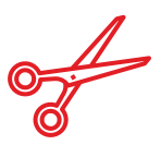 Sharpened shears illustration